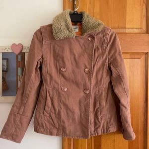 Rust-pink canvas jacket
